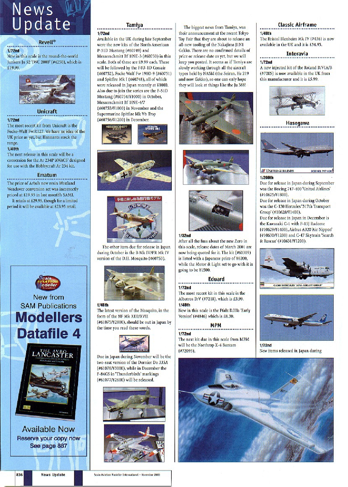Scale Aviation Modeller International 2000-11